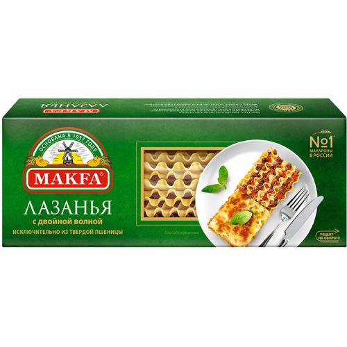 Макаронные изделия Makfa Лазанья с двойной волной, 500 г
