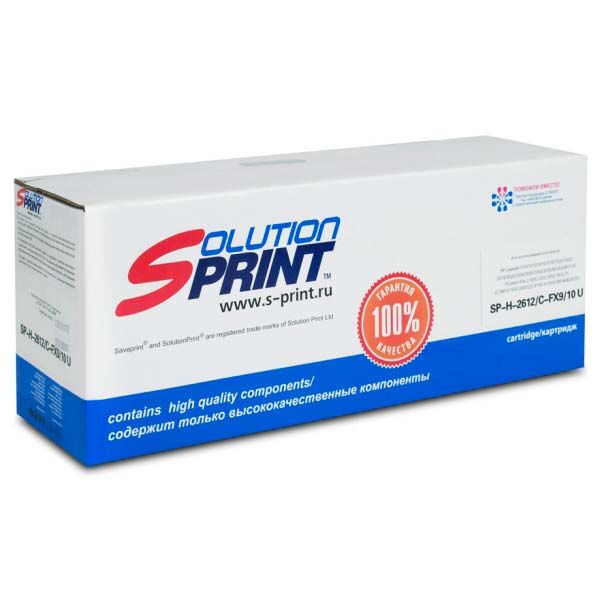 Картридж Solutio Print SP-H-2612X Аналог HP 12A Q2612 совместимый черный