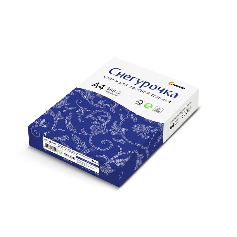Бумага Снегурочка А4 80г/м2, 500л