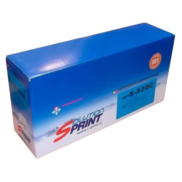 Картридж Solution Print SP-S-320C. Аналог Samsung CLT-C407S лазерный совместимый голубой