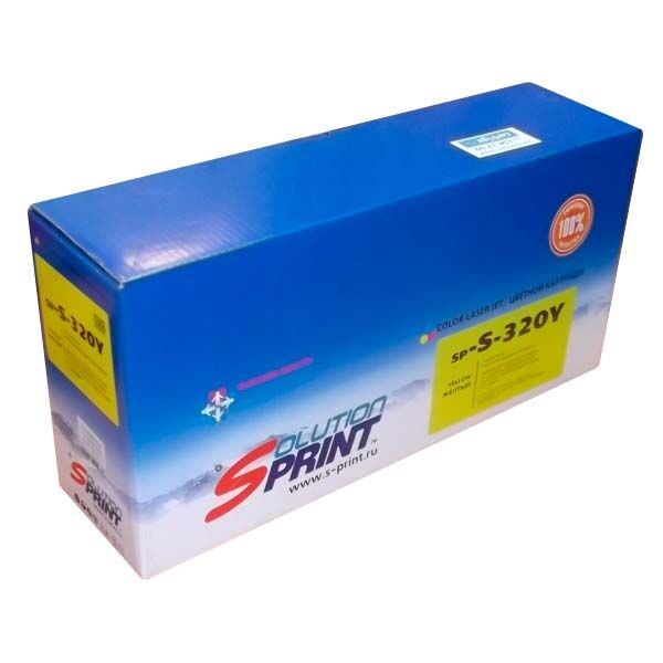 Картридж Solution Print SP-S-320C. Аналог Samsung CLT-C407S лазерный совместимый желтый