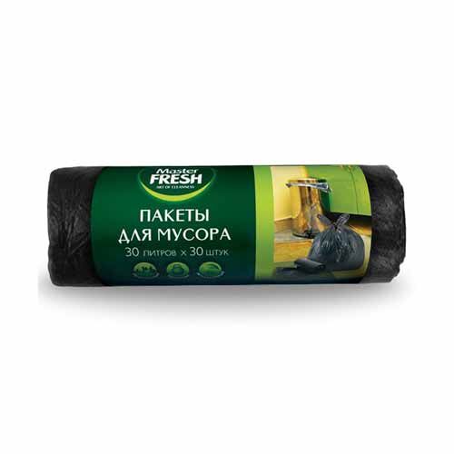 Пакеты для мусора 30л 7мкм ПНД, 30шт/рул Master Fresh