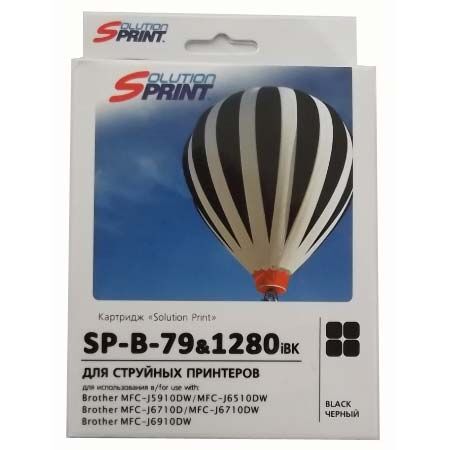 Картридж Solution Print SP-B-1280 iBk.Аналог Brother LC-1280XL Bk струйный совместимый черный