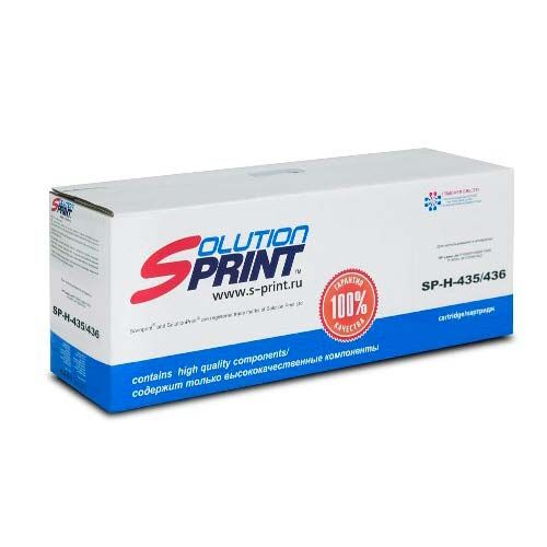 Картридж лазерный Solution Print SP-H-285/435/436U .Аналог HP 85A (CE285A)