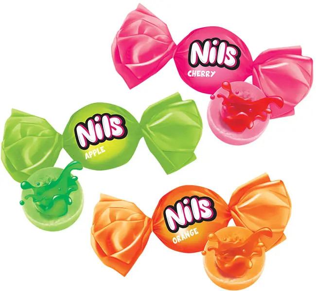 Карамель с начинкой фруктового вкуса жевательное ассорти «Нильс» (упаковка 0,5 кг) Карамель с начинкой фруктового вкуса жевательное ассорти «Нильс» (упаковка 0,5 кг)