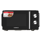 Микроволновая печь SONNEN MW2070BLCR-6MB, 20 л, 700 Вт, таймер, механическое управление, ручка, черная/хром