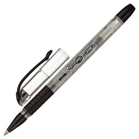 Ручка гелевая с грипом BIC Gelocity Stic, ЧЕРНАЯ, узел 0,5 мм, линия письма 0,29 мм, CEL1010266