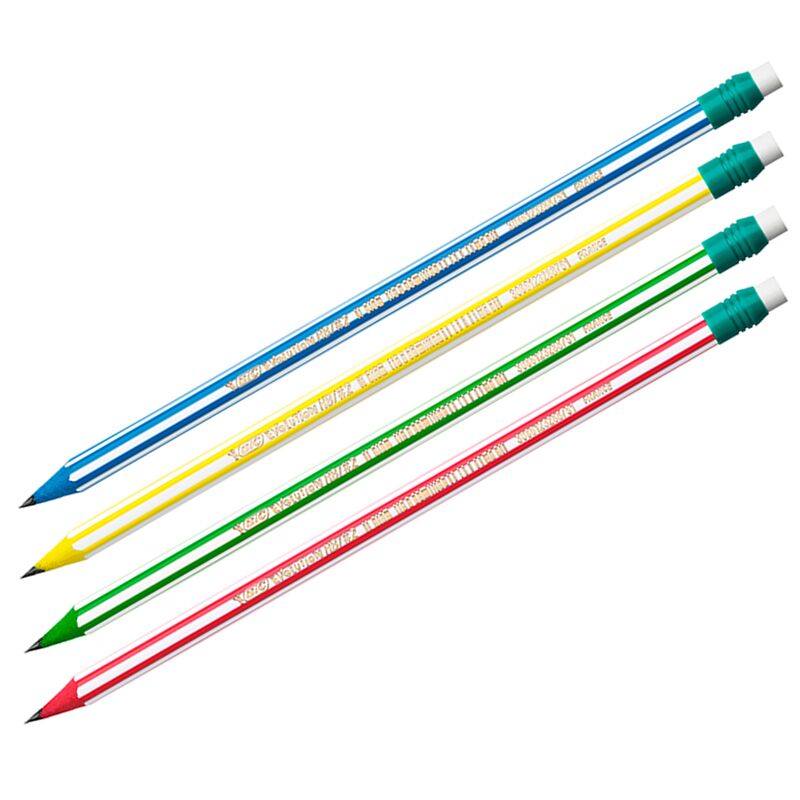 Карандаш ч/г Bic Evolution Stripes HB, с ластиком, заточен., пластиковый