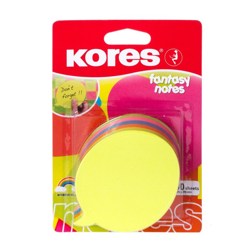Стикеры Kores блок фигур. Диалог 5 цветов 250л. '48707