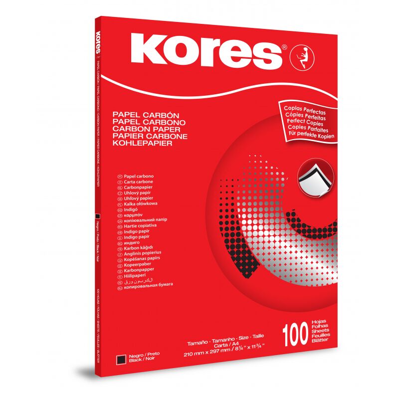 Бумага копировальная черная KORES 1200 пачка 100л. '7528492